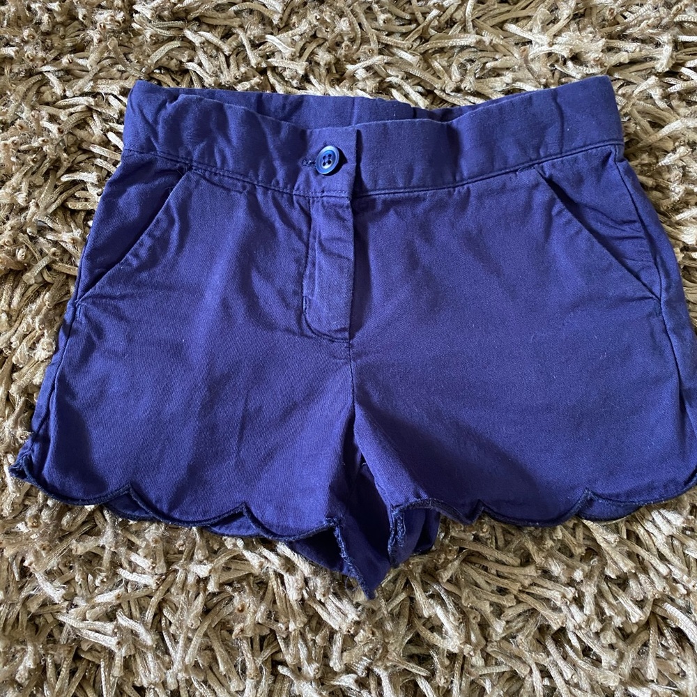 Janie & Jack Navy Blue Scalloped Shorts 18-24